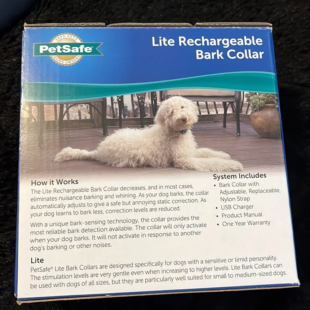 PetSafe Lite Waterproof Rechargeable Static Dog Bark Collar